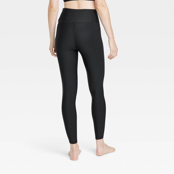 All in Motion - Women's Effortless Support High-Rise 7/8 Leggings Black - Picture 2 of 4